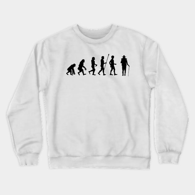 Hiking evolution gift ideas Crewneck Sweatshirt by HBfunshirts